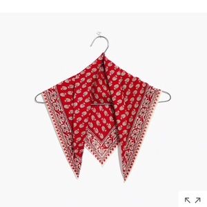 Madewell bandana in tropical coral